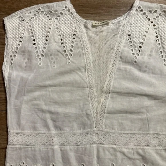 Ulla Johnson White Maryse Top size 2 - Picture 2 of 6